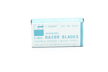 TOMAC Blue Steel Razor Blades - Made in USA