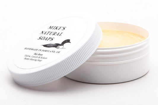 Mike's Natural Soap | Bay Rum Shaving Soap