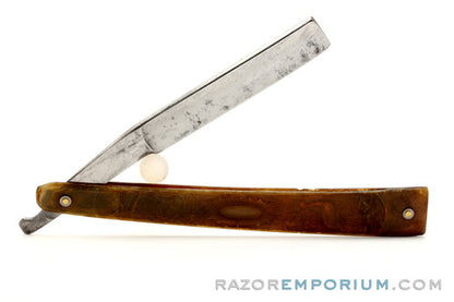 4/8" Johnson Vintage Straight Razor w/ Original Scales