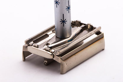 1961 G4 Blue Star Lady Gillette Double Edge Safety Razor | Original Condition