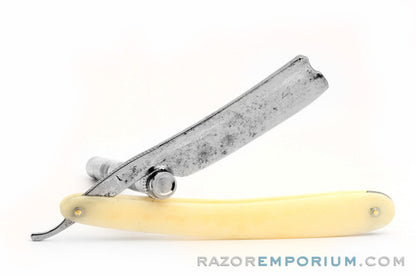 11/16" George Wostenholm & Sons Straight Razor | Bone Scales Sheffield