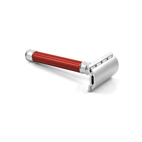 Edwin Jagger 3ONE6 Stainless Steel Safety Razor - Red