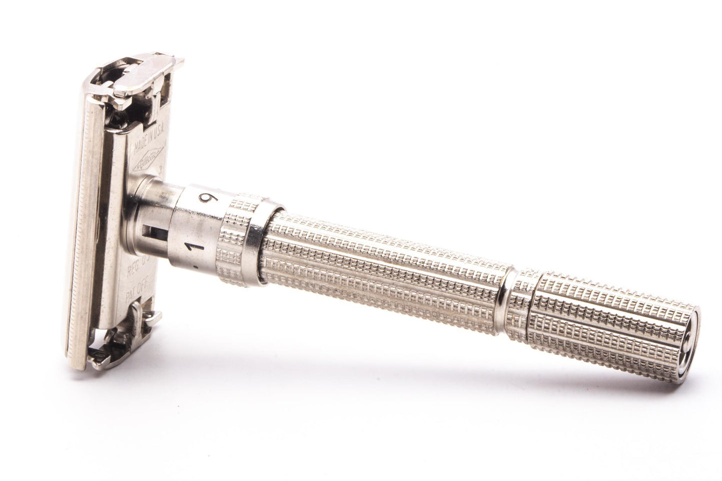 1964 J3  Gillette Slim Adjustable Double Edge TTO Safety Razor | Original Condition