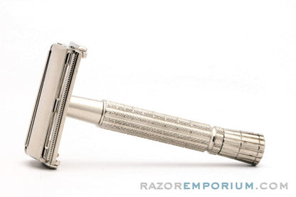 1959 Gillette Regular Flair Tip Super Speed Safety Razor Factory Nickel Revamp