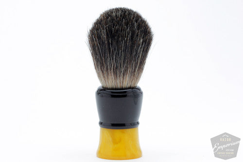 Rubberset Vintage Shave Brush Black Badger Revamp
