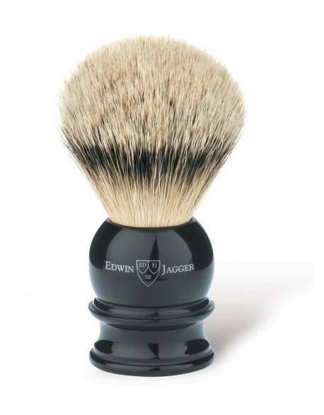 Edwin Jagger |  Imitation Ebony with Silver Tip Badger, Extra Large