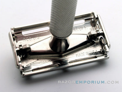 1954 Z3 Gillette Super Speed Safety Razor | Factory Nickel Revamp
