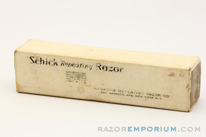 1927-32 Schick Type B Single Edge Repeating Injector Safety Razor Set w/ Box