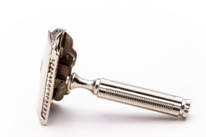 1940's Gem 1912 Style Single Edge Safety Razor | Metal Case & Blade Bank