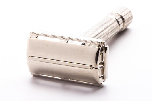 1951 W1 Gillette Aristocrat Double Edge Safety Razor | Factory Nickel Revamp