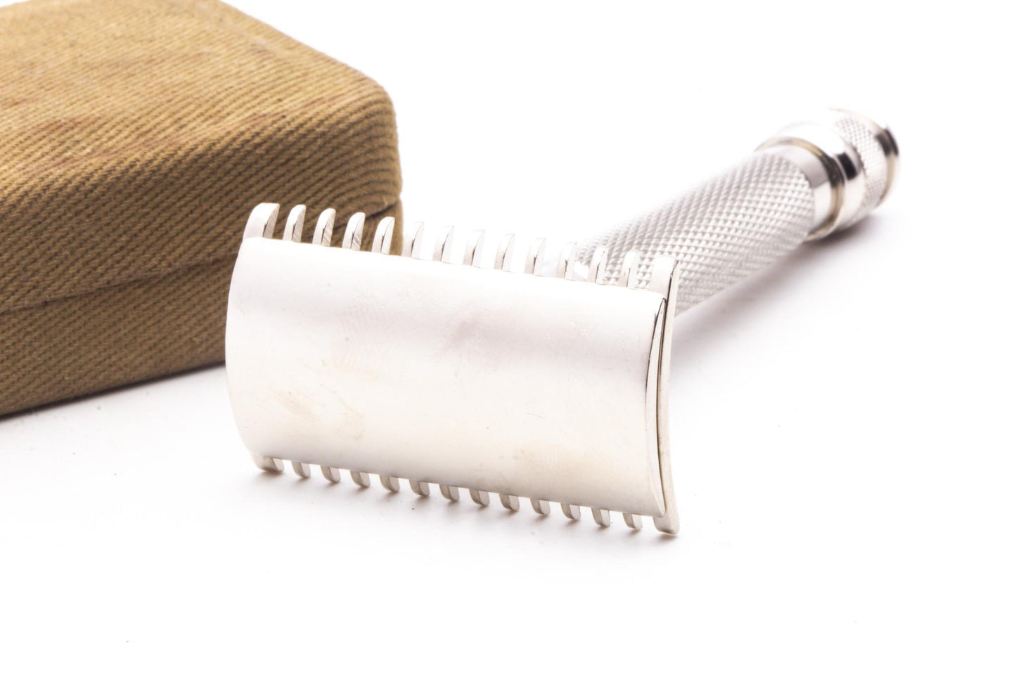 1918 Gillette Old Type Ball End Khaki Service  Razor Set | Army Issue