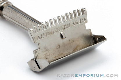 1930s Gem Micromatic OC SE Safety Razor | Factory Nickel Revamp