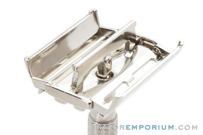 1953 Gillette Flare Tip DE Super Speed Safety Razor Factory Nickel Revamp