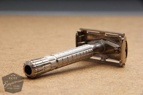Gillette 1954 Flair Tip DE Super Speed Safety Razor Z2 * Nickel REVAMPED