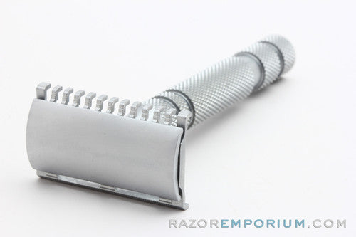 Ikon Open & Closed Comb Razor Head with OSS Handle Double Edge Safety Razor