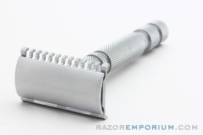 Ikon Open & Closed Comb Razor Head with OSS Handle Double Edge Safety Razor
