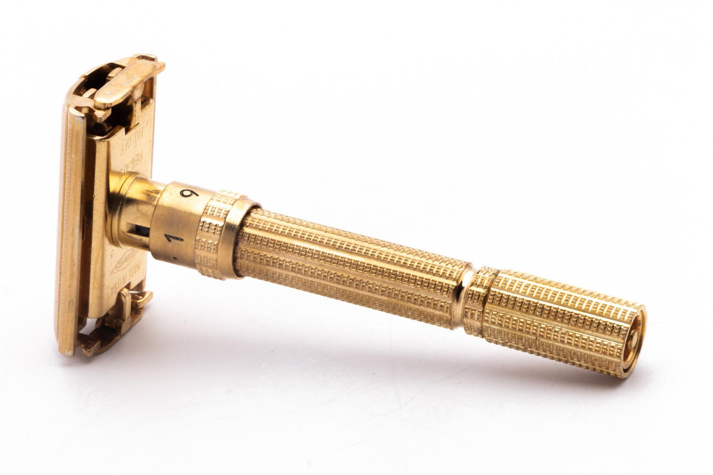 1965 K3 Gillette Gold Slim Adjustable Double Edge Safety Razor | Original Condition