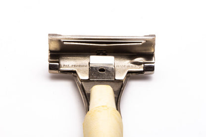 1960's Schick Injector Cream Handle Safety Razor Set | Original Condition