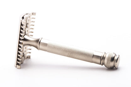 1930's Gillette Goodwill Long Comb Double Edge Safety Razor | Factory Nickel Revamp