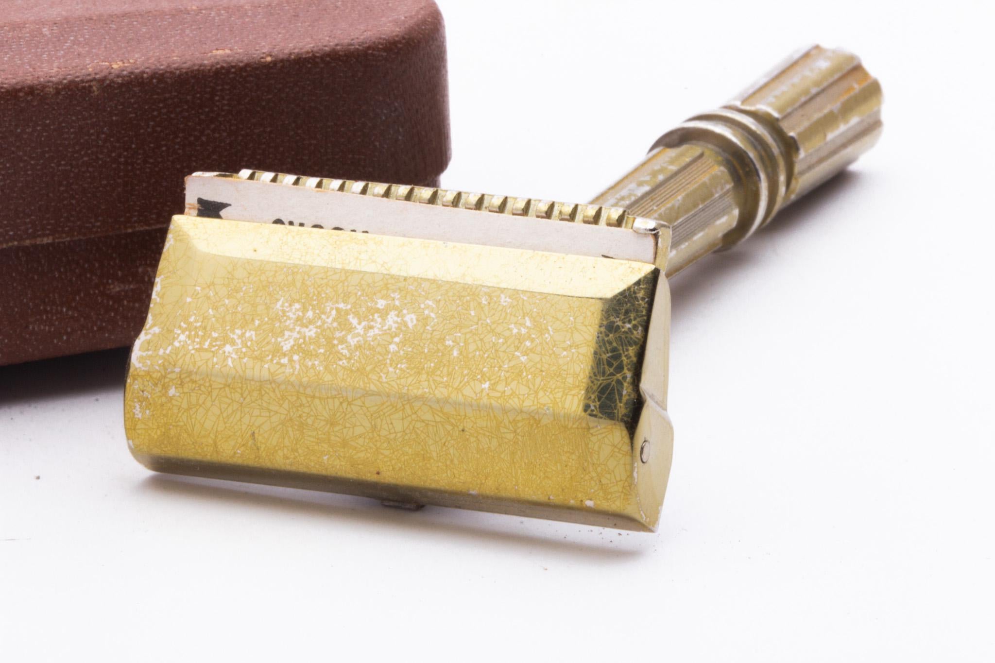 1930s Gem Gold Micromatic Bullet Tip Single Edge Razor Set | Original ...