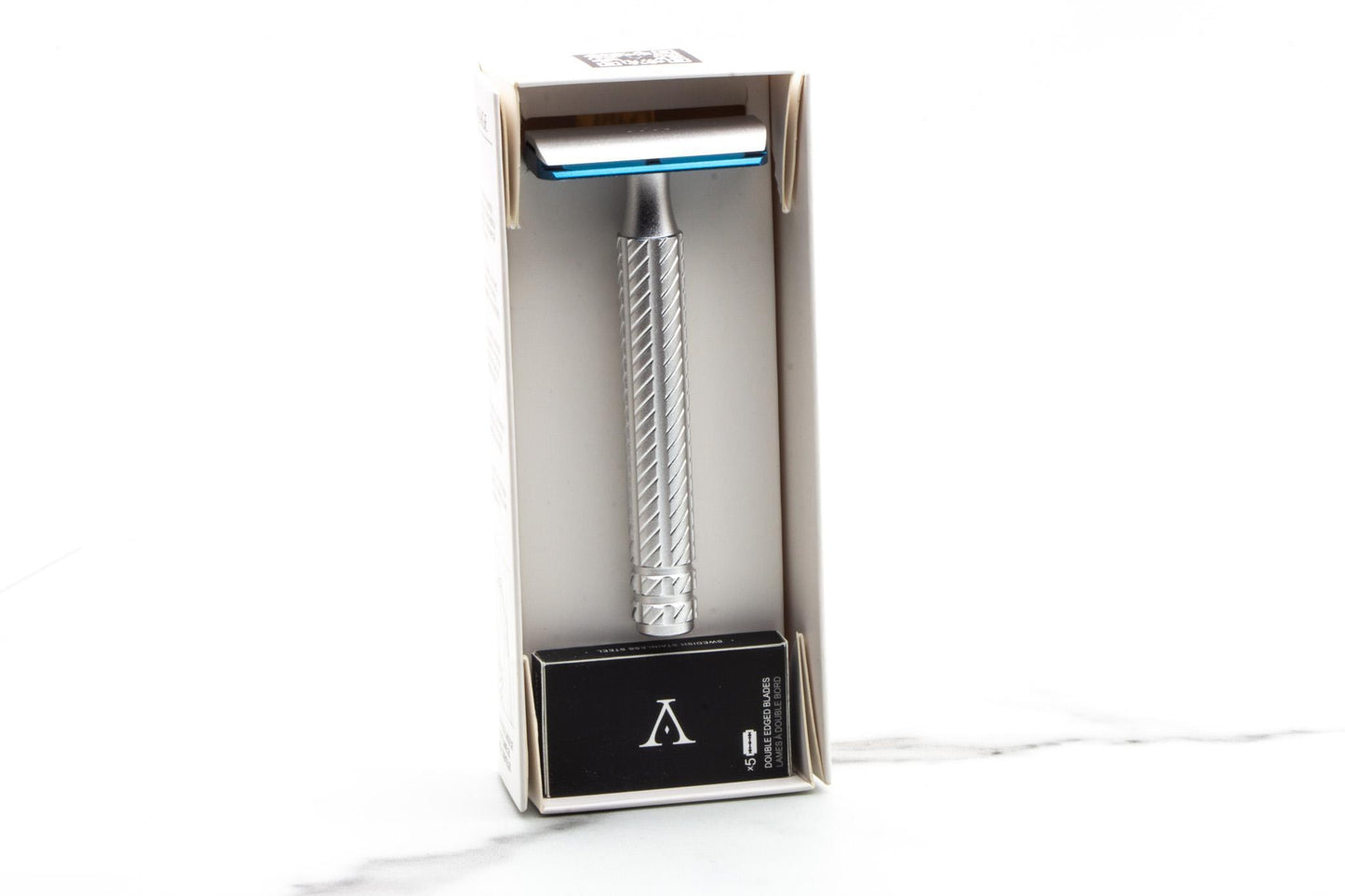 Aylsworth Razor | APEX-AL - Aircraft Silver Electric Blue - Classic V2