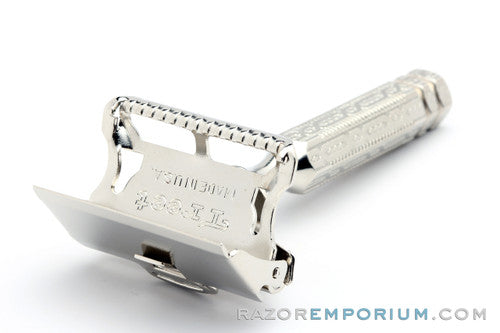 1960's Treet with Gem Chain Handle Style SE Safety Razor | Nickel Revamp