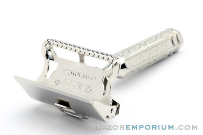 1960's Treet with Gem Chain Handle Style SE Safety Razor | Nickel Revamp