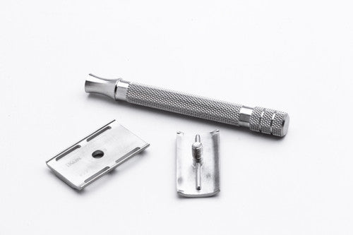 Guard Open Razor Used iKon Stainless Steel Standard Solid Guard DE Razor with Long Hand ...