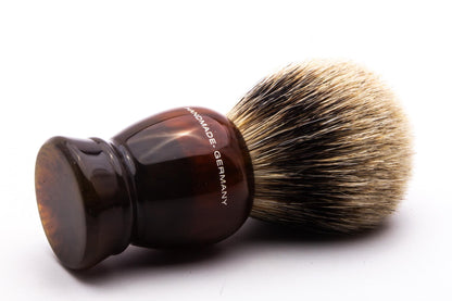 Shavemac | Silvertip Badger Shave Brush With Faux Tortoise Handle