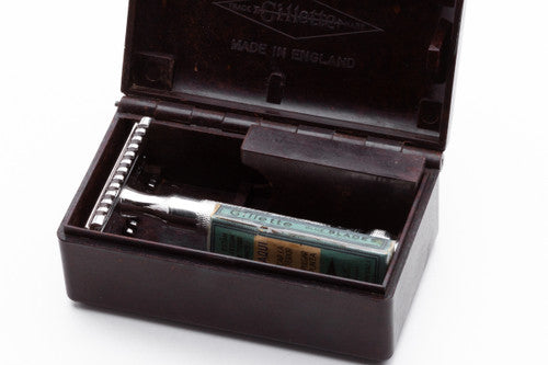 1930's Gillette British NEW DE Safety Razor Set | Made in England