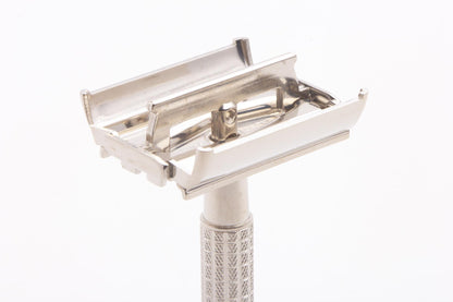 1957 C1 Gillette Flare Tip Super Speed Safety Razor  | Factory Nickel Revamp