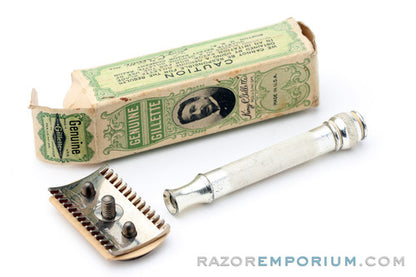 1910's Gillette Ball End Old Type DE Razor - Mint
