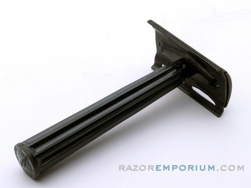 1940s WW2 Gillette Tech Safety Razor w/ Black Handle & Case