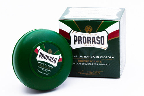 Proraso Shaving Soap | Green Refresh Menthol & Eucalyptus in Jar