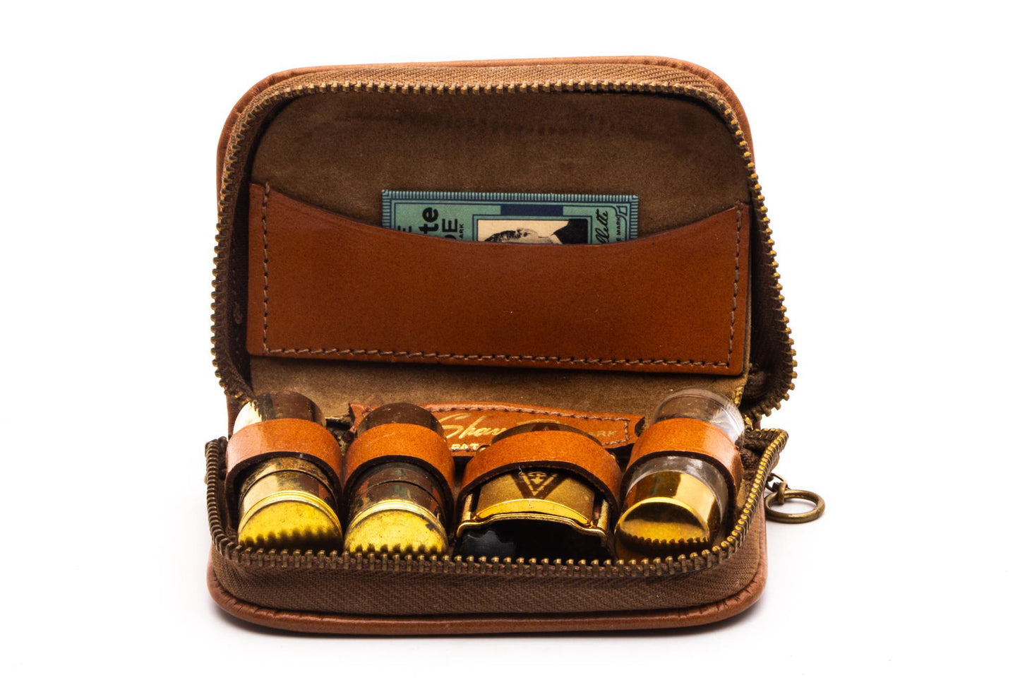 1952 X2 Gillette Gold Ball End Tech Travel Shave Set | Original Condition