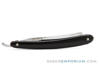 7/16" Hollow Ground Straight Razor - Horn Scales |