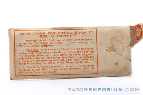 1940's Rolls Imperial Safety Razor Razor Strop Replacement