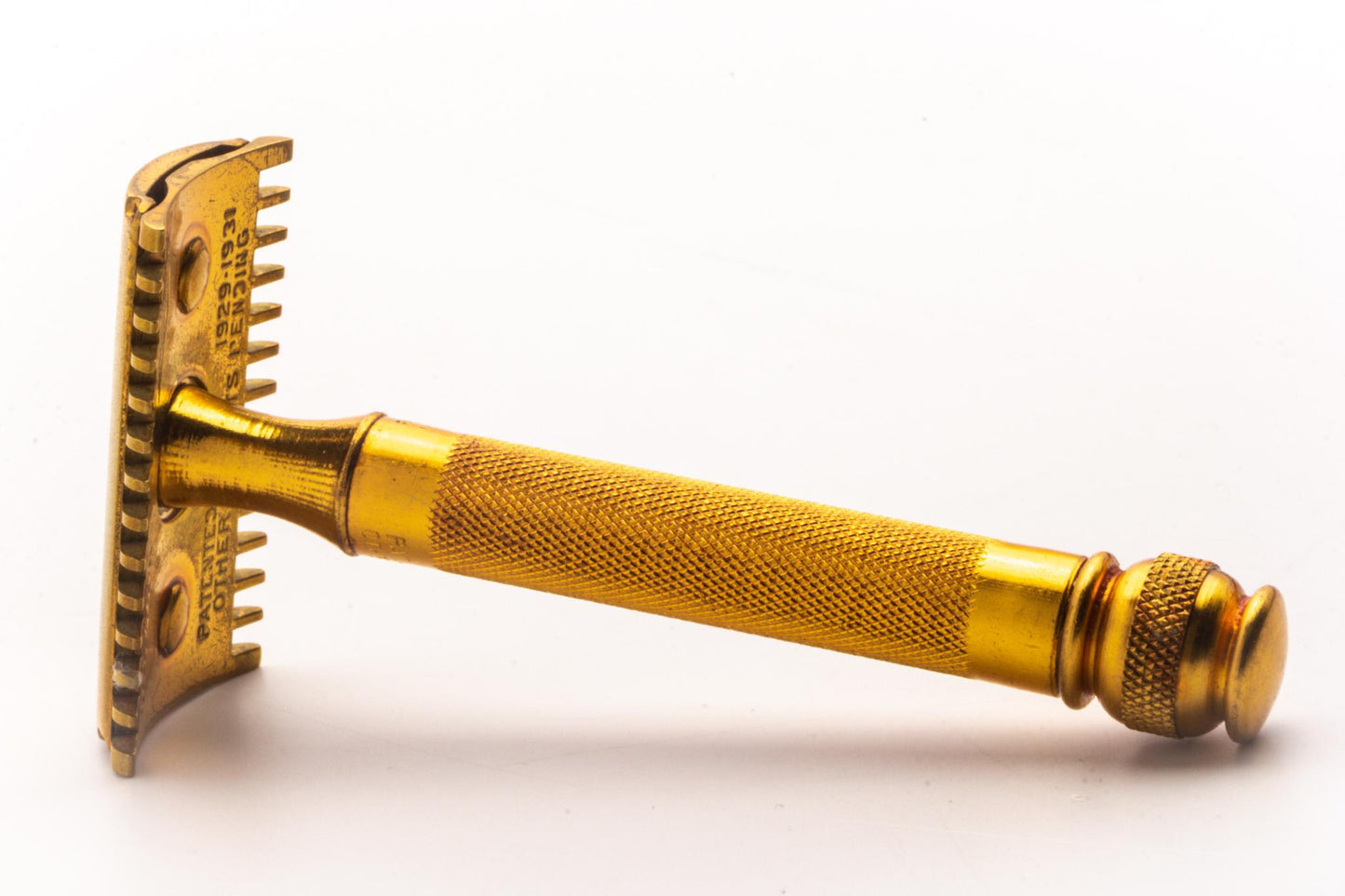 1930's Gillette Gold Goodwill Ball End Double Edge Safety Razor | Original Condition