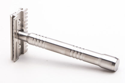 Yates Precision Shaving  Model 921-H Hybrid Bar Double Edge Safety Razor | 316 Stainless Steel