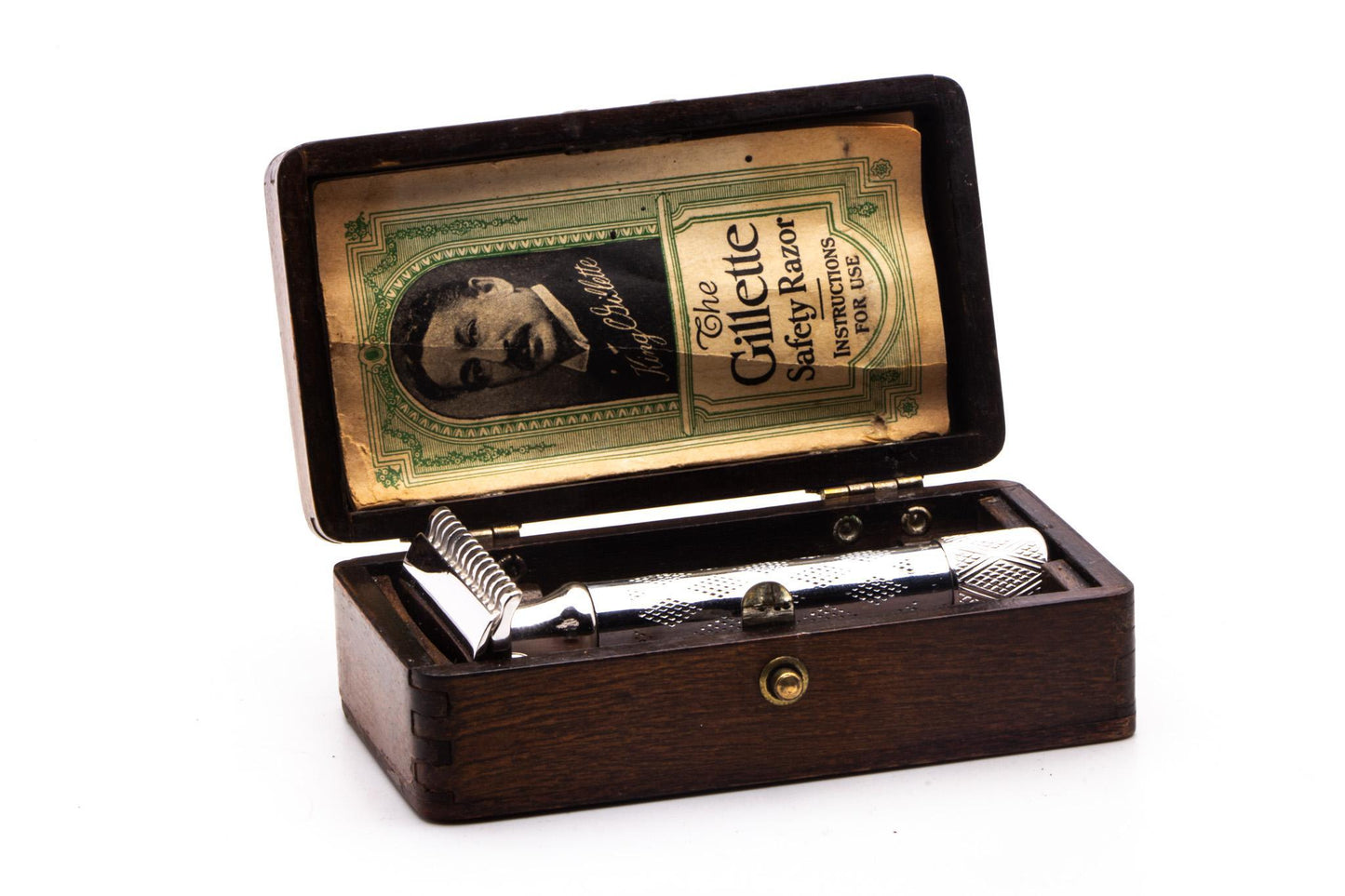 1922 Gillette New Improved Standard Richwood Double Edge Safety Razor | Rhodium Revamp