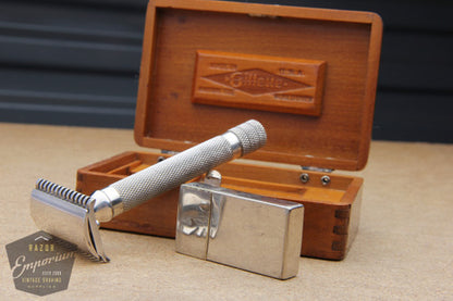 1920 Gillette Big Fellow DE Safety Razor Nickel Revamp