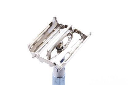1964 J3 Gillette Blue Star Lady Gillette Double Edge Safety Razor | Original Condition