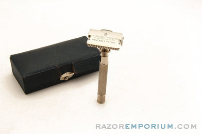 1930's J.A. Henckels Safety Razor in Leather Case