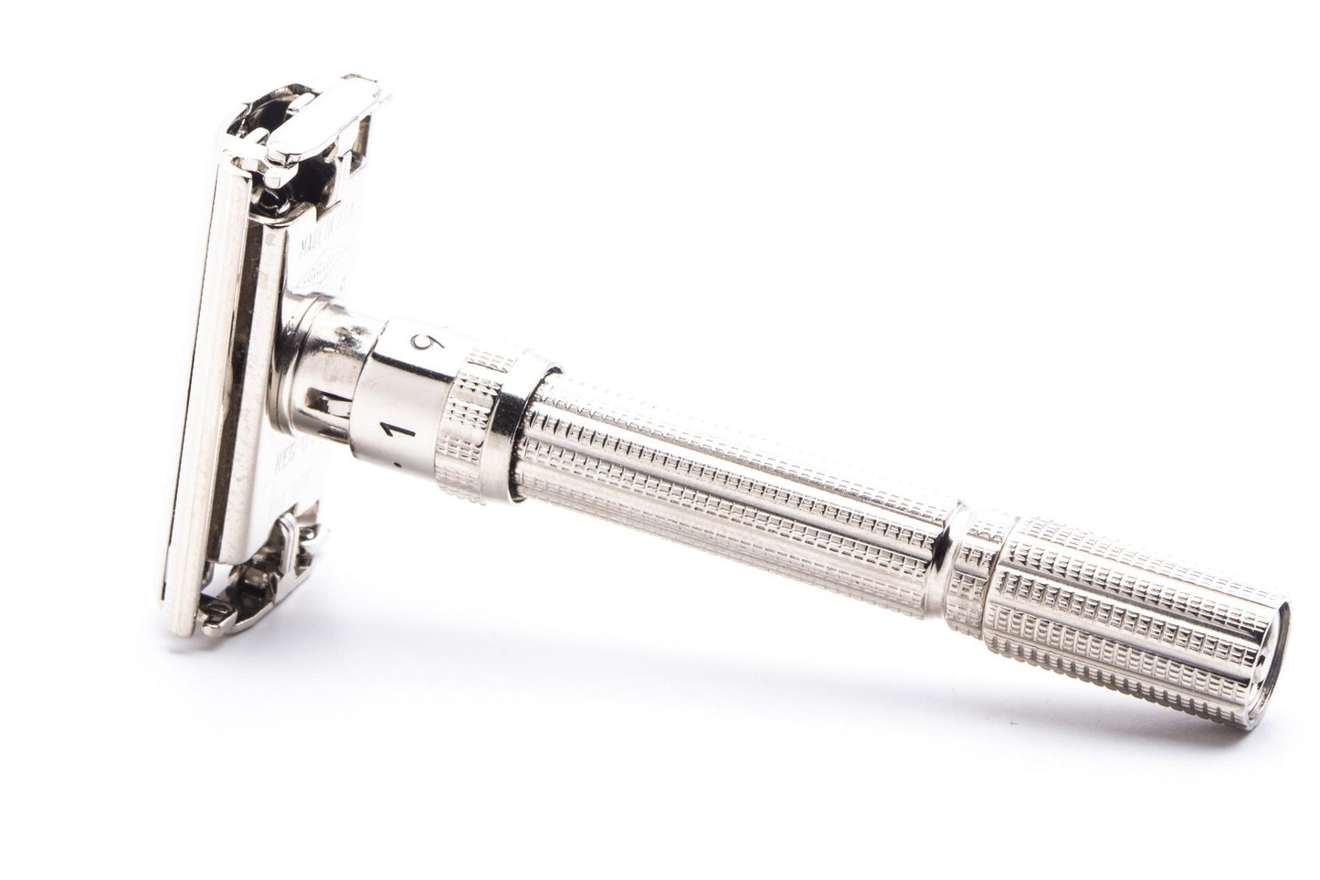 1961 G2 Gillette Slim Adjustable TTO Double Edge Safety Razor | Factory Nickel Revamp