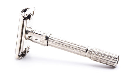 1961 G2 Gillette Slim Adjustable TTO Double Edge Safety Razor | Factory Nickel Revamp