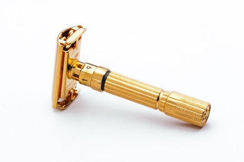 1960 Gillette $1.95 Fatboy Adjustable Double Edge Safety Razor | 24K Gold Revamp