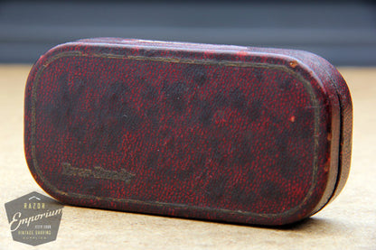 Ever Ready 1912 Style Single Edge Safety Razor in Red Leather Box