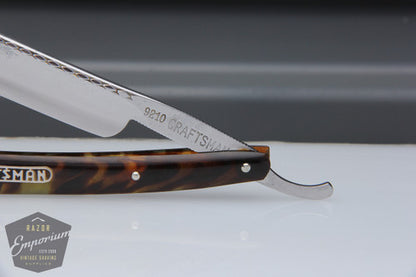 5/8" Craftsman Straight Razor w/ Tortoise Scales Hollow | Solingen, Germany