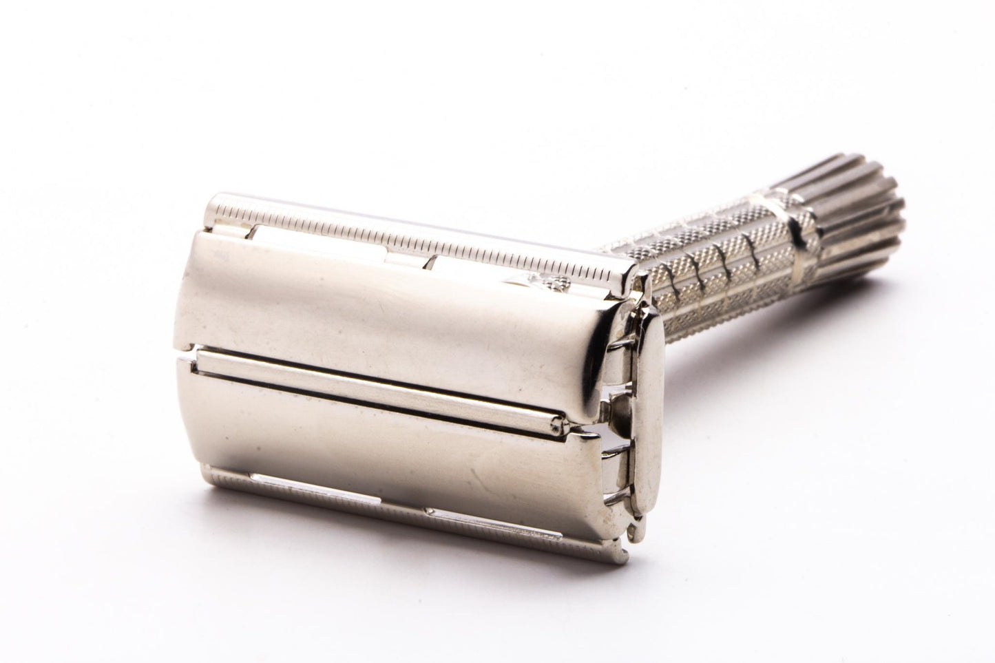 1966 L3 Gillette Flare Tip DE Super Speed Safety Razor  | Factory Nickel Revamp