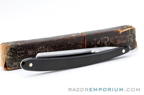 5/8'' Wade & Butcher Special Straight Razor | Original Black Horn Scales | Sheffield, England
